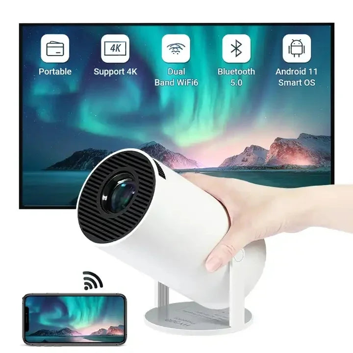 Factory HY300 PRO Full hd Home Theater Projector Smart Android 11 4k Video Projector Portable Mini Projector