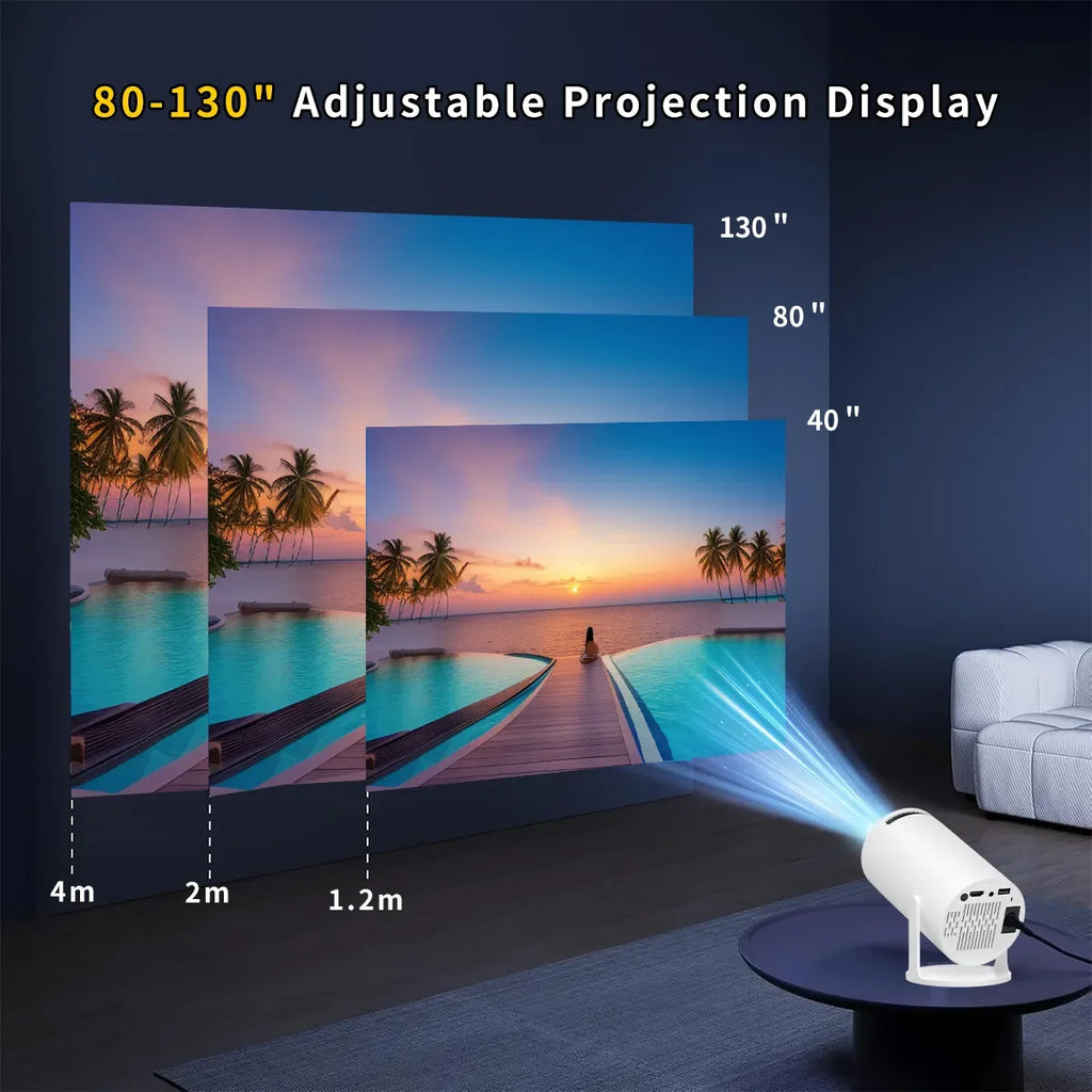 Factory HY300 PRO Full hd Home Theater Projector Smart Android 11 4k Video Projector Portable Mini Projector